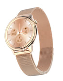 Montre connectée femme "Fall In Love Luxury" avec design moderne, Bracelet doré