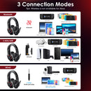 Casque de jeu sans fil 2,4 G Winkoo avec microphone et RVB pour Switch PS4 PC Xbox one Series X/S iPhone Android