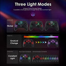 WINKOO MANETTE SWITCH, MANETTE BLUETOOTH SWITCH PRO SANS FIL POUR SWITCH/SWITCH LITE/SWITCH OLED/PC, MANETTE FILAIRE POUR PC WINDOWS 11/10/7/8.1/8/XP AVEC DOUBLE VIBRATION ET TURBO NOIR