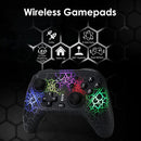 WINKOO MANETTE SWITCH, MANETTE BLUETOOTH SWITCH PRO SANS FIL POUR SWITCH/SWITCH LITE/SWITCH OLED/PC, MANETTE FILAIRE POUR PC WINDOWS 11/10/7/8.1/8/XP AVEC DOUBLE VIBRATION ET TURBO NOIR