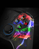 Manette PC/PS3 sans Fil Rechargeable, Manette PC, Manette PS3 avec Double Vibration et Turbo, Compatible pour PC, PS3 et Nintendo Switch, Multicolore