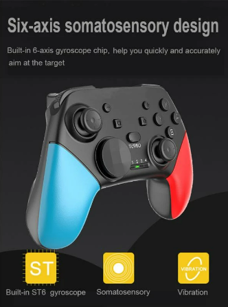 Manette de jeu sans fil Bluetooth pour Animal Crossing Pro, contrôleur somatosensoriel à Vibration pour nintendo Switch/pc/Android, 1 pièce