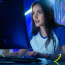 Casque gaming pour Xbox one S X PS4 PC noir avec la fille