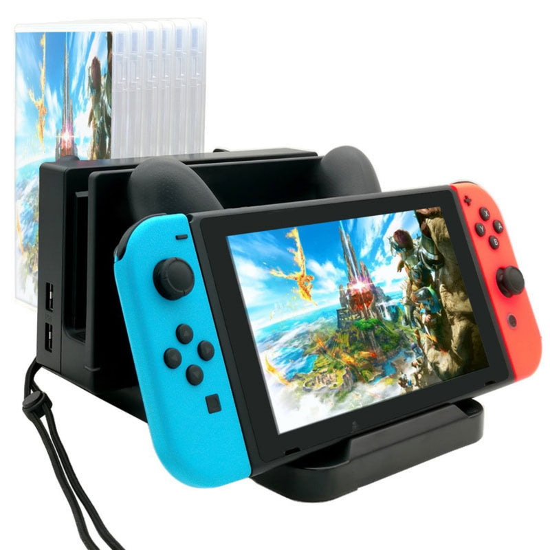 Hub/station de charge pour Nintendo Switch & Joy con avec rangement