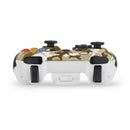 Manette PC sans Fil, Manette PC Connectée par USB, Manette PS3 avec Double Vibration et Turbo, Compatible pour PC et PS3 - Camouflage Jaune