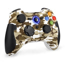 Manette PC sans Fil, Manette PC Connectée par USB, Manette PS3 avec Double Vibration et Turbo, Compatible pour PC et PS3 - Camouflage Jaune
