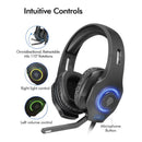 Casque Gamer Filaire, avec LED, Anti-Bruit, Son Stéréo Surround 7.1.