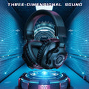 Casque Gaming-Sans-Fil-2,4Ghz-RGB-Compatible-PC-PS4-PS5-IOS-ANDROID-SWITCH-MOBILE-Noir Bleu