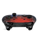 manette de jeu universelle sans fil bluetooth pour nintendo switch pro lite pc couleur rouge bleu binaire vue de face gauche