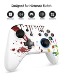 manette de jeu universelle sans fil bluetooth pour nintendo switch pro lite pc couleur blanc paume designed for nintendo switch