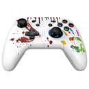 manette de jeu universelle sans fil bluetooth pour nintendo switch pro lite pc couleur blanc paume vue de haut en trois quart