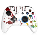 manette de jeu universelle sans fil bluetooth pour nintendo switch pro lite pc couleur blanc paume vue de haut