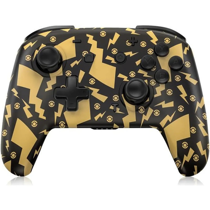 Manettes pour Switch, Manette pour Nintendo Switch, Manette pour Switch sans Fil Bluetooth, 6 Axes Manette pour Switch Pro Pokémon Or