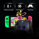 Manettes Switch, Manette pour Nintendo Switch, Manette Switch sans Fil Bluetooth, 6 Axes Manette Switch Pro avec Double Moteur